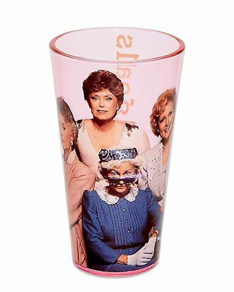 The Golden Girls * New Golden Girls Pint Glass 16 Oz. Pink