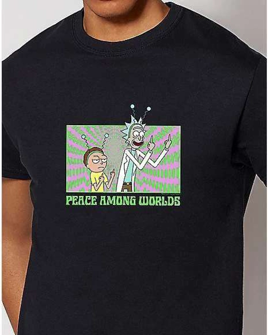 Rick And Morty * New Peace Among Worlds T Shirt Rick And Morty Black