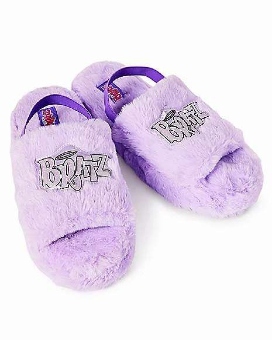 Bratz * Cheap Fuzzy Spa Slippers Bratz Purple