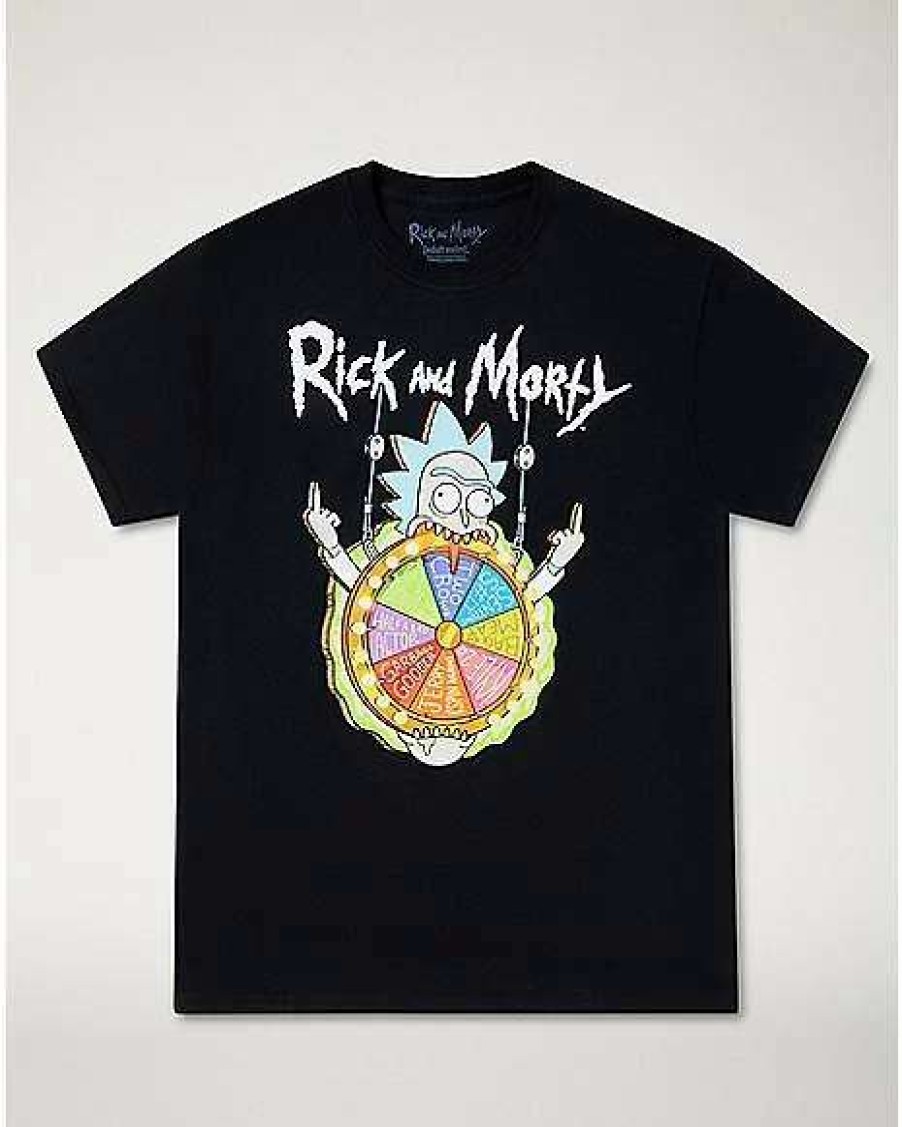 Rick And Morty * Deals Wheel Of Better Things T Shirt Rick And Morty Black