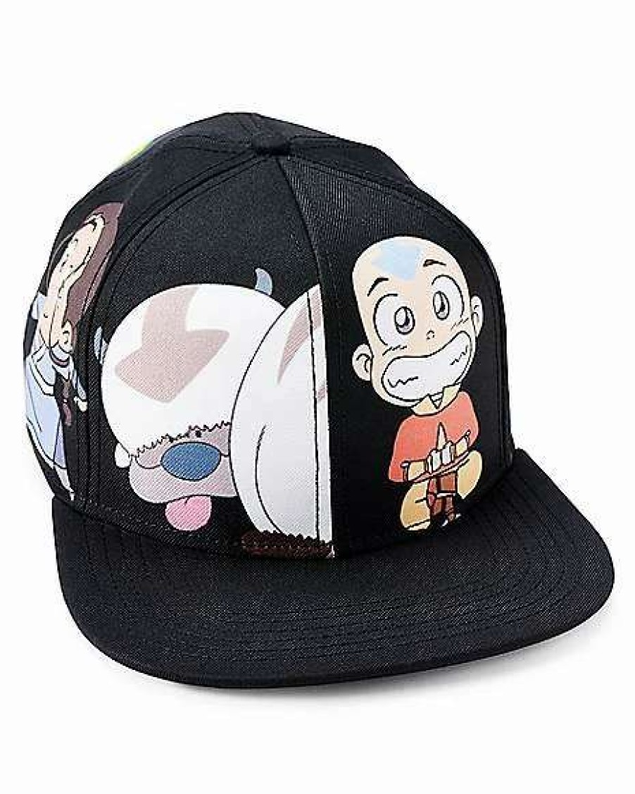 Nickelodeon * Flash Sale Chibi Avatar Snapback Hat Black