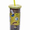 Nickelodeon * Cheapest Meme Spongebob Squarepants Cup With Straw 20 Oz. Nickelodeon Black