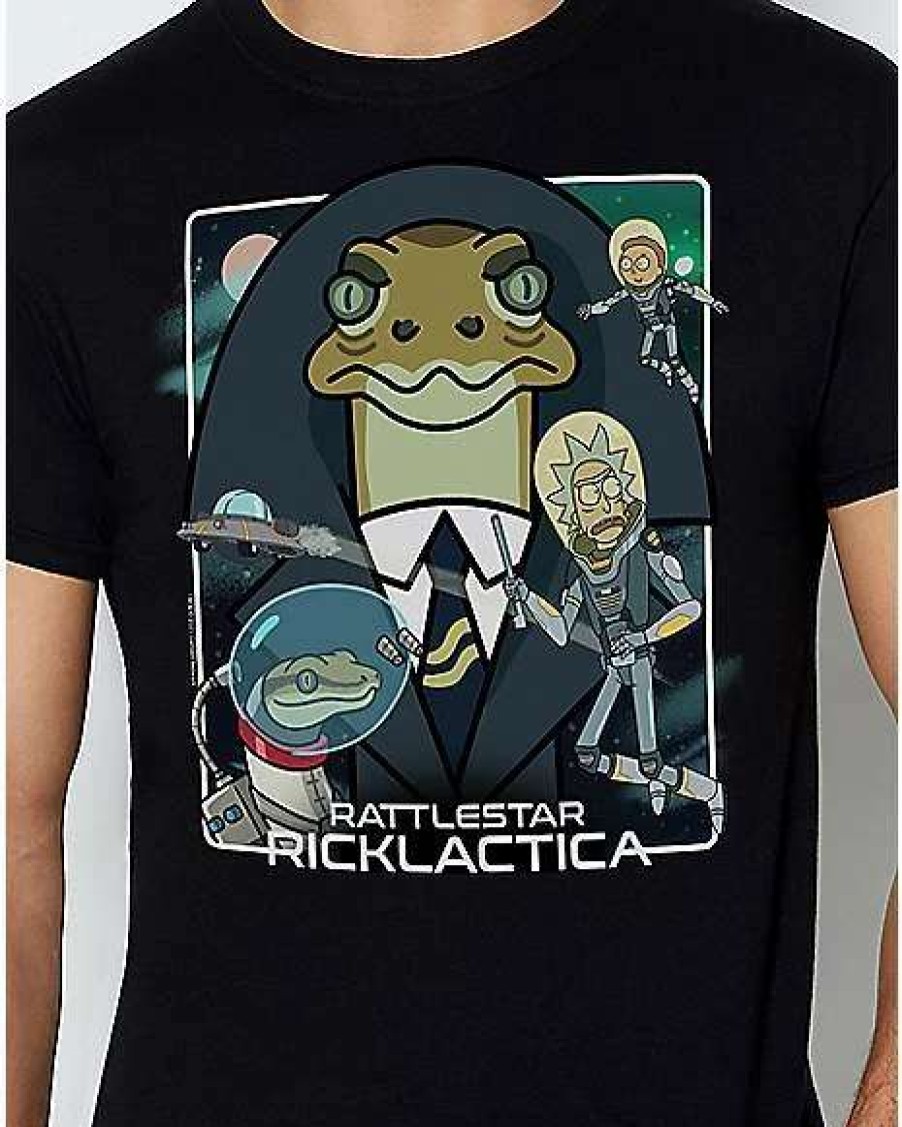 Rick And Morty * Brand New Ricklactica T Shirt Rick And Morty Black