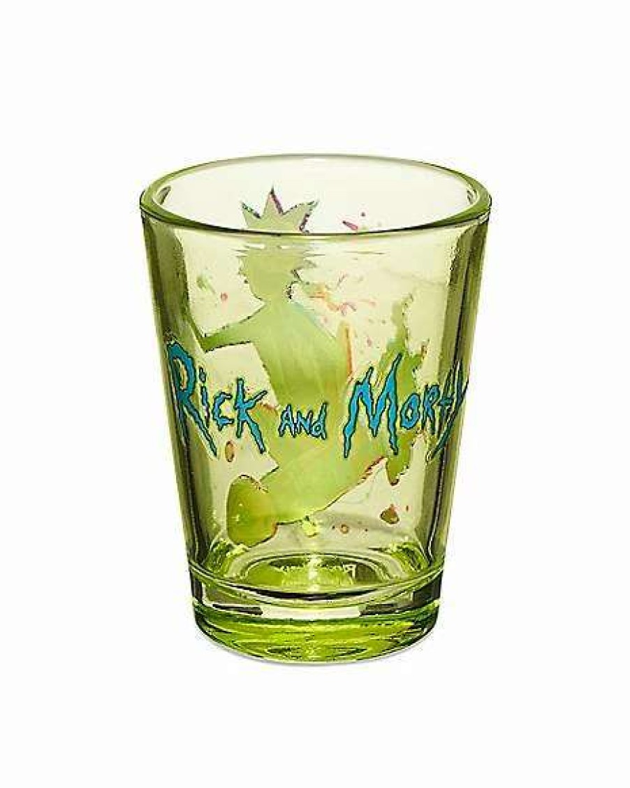 Rick And Morty * Best Sale Skateboard Rick And Morty Shot Glass 1.5 Oz. Green