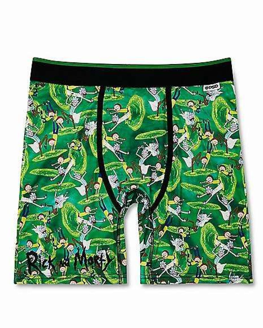 Rick And Morty * Best Sale Portal Boxer Briefs Rick And Morty Green