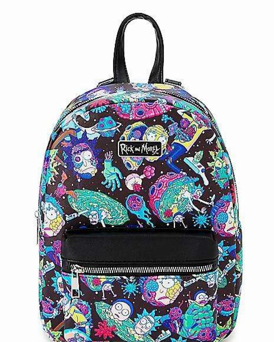 Rick And Morty * Deals Rick And Morty Portal Mini Backpack Black