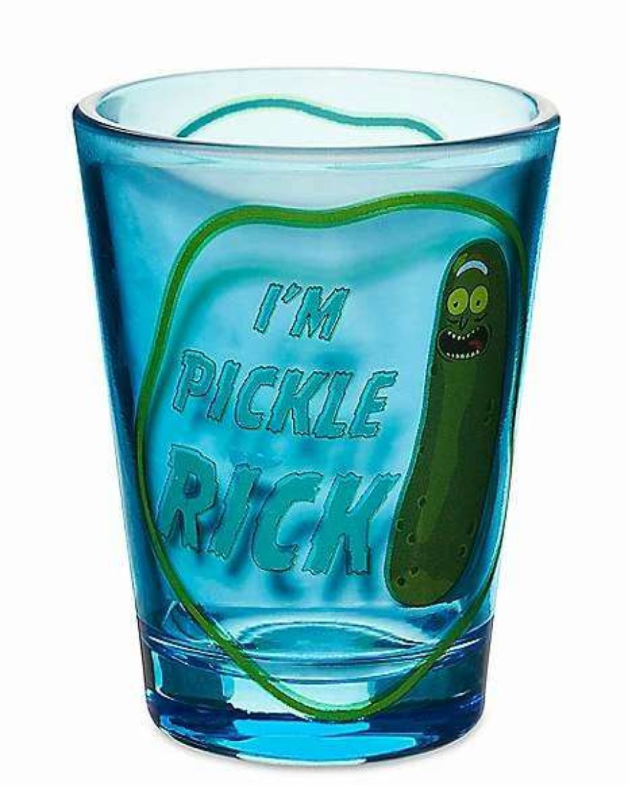 Rick And Morty * Best Sale I'M Pickle Rick Shot Glass 1.5 Oz. Rick And Morty Blue