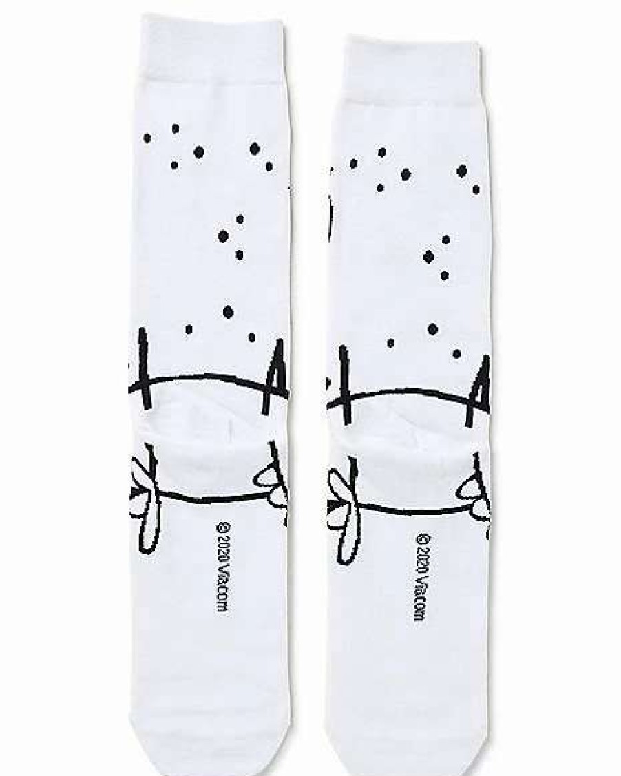 Spongebob * Cheap 360 Doodlebob Crew Socks Spongebob Squarepants White ...