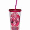 The Golden Girls * Buy Golden Girls Cup With Straw 20 Oz. Pink