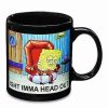 Spongebob * Best Deal Imma Head Out Coffee Mug 20 Oz. Spongebob Squarepants Black