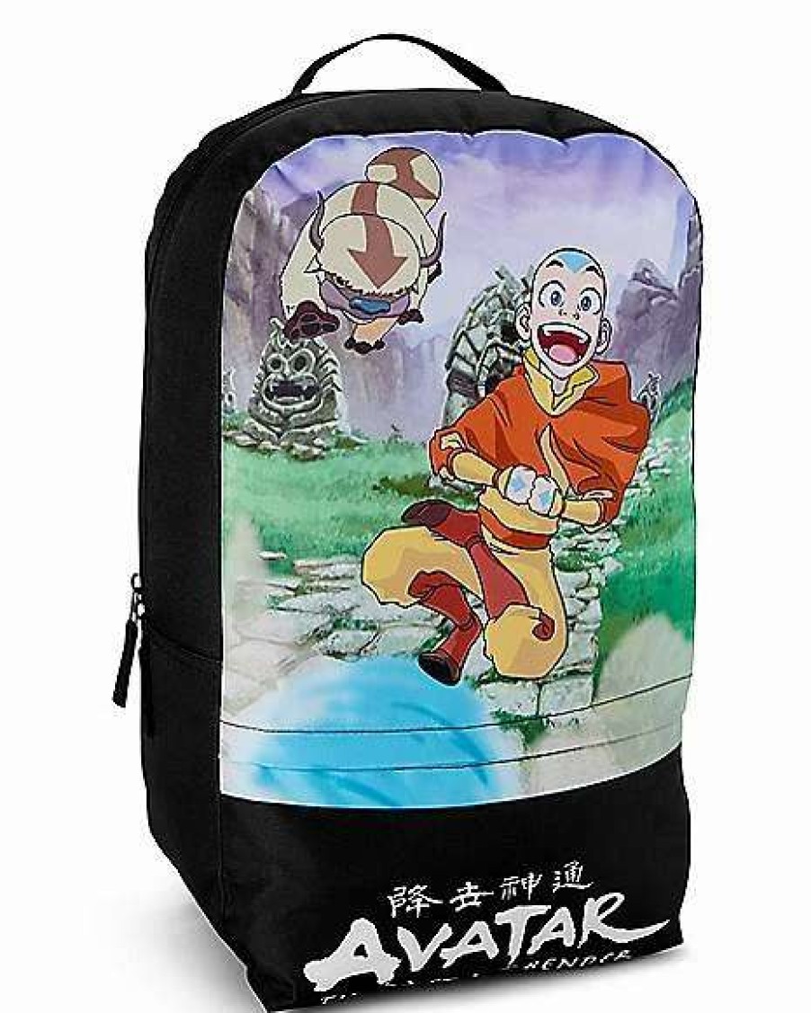 Nickelodeon * Discount Aang And Appa Backpack Avatar The Last Airbender Black