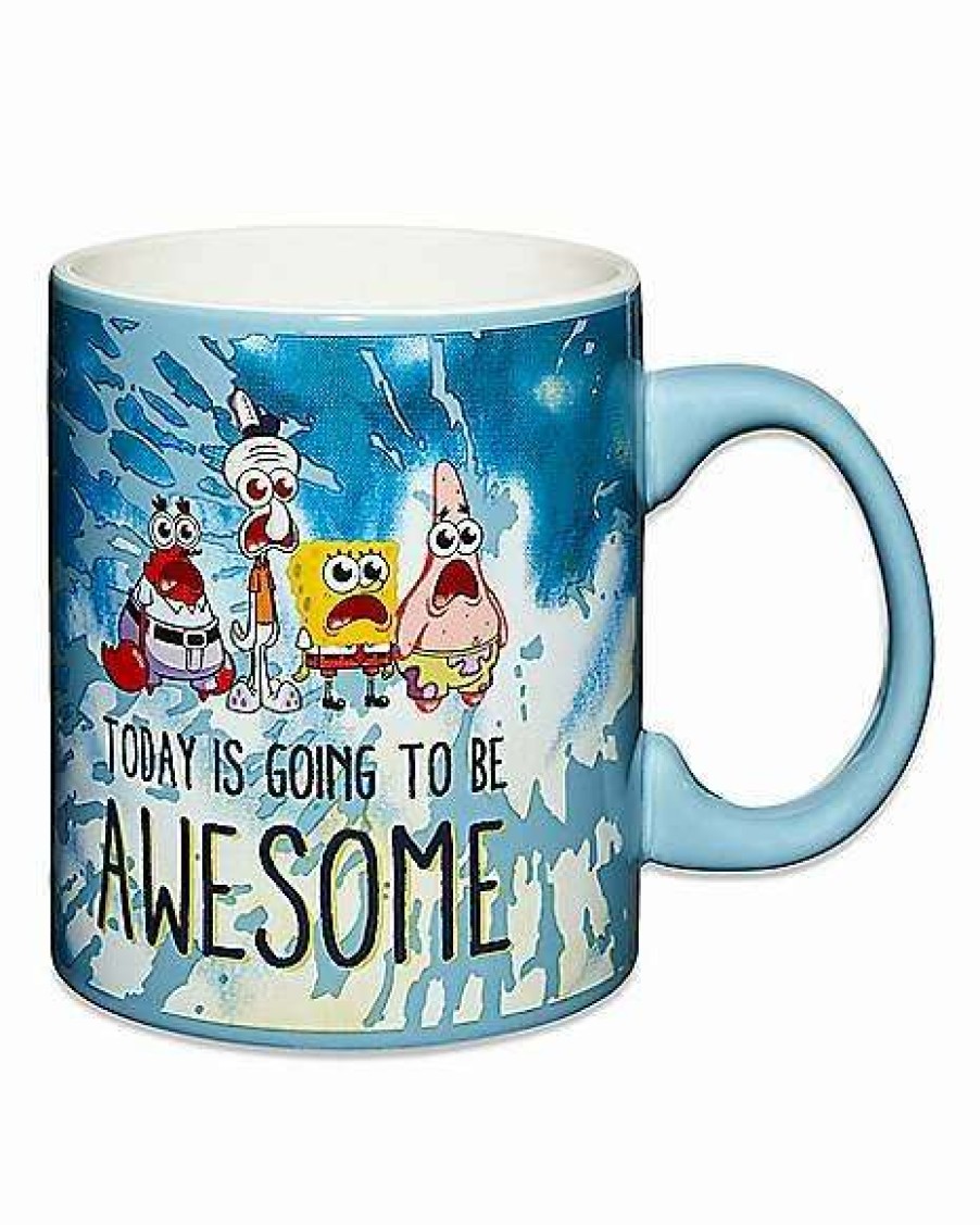 Spongebob * Best Reviews Of Today Is Going To Be Awesome Coffee Mug 20 Oz. Spongebob Squarepants Multi-Color