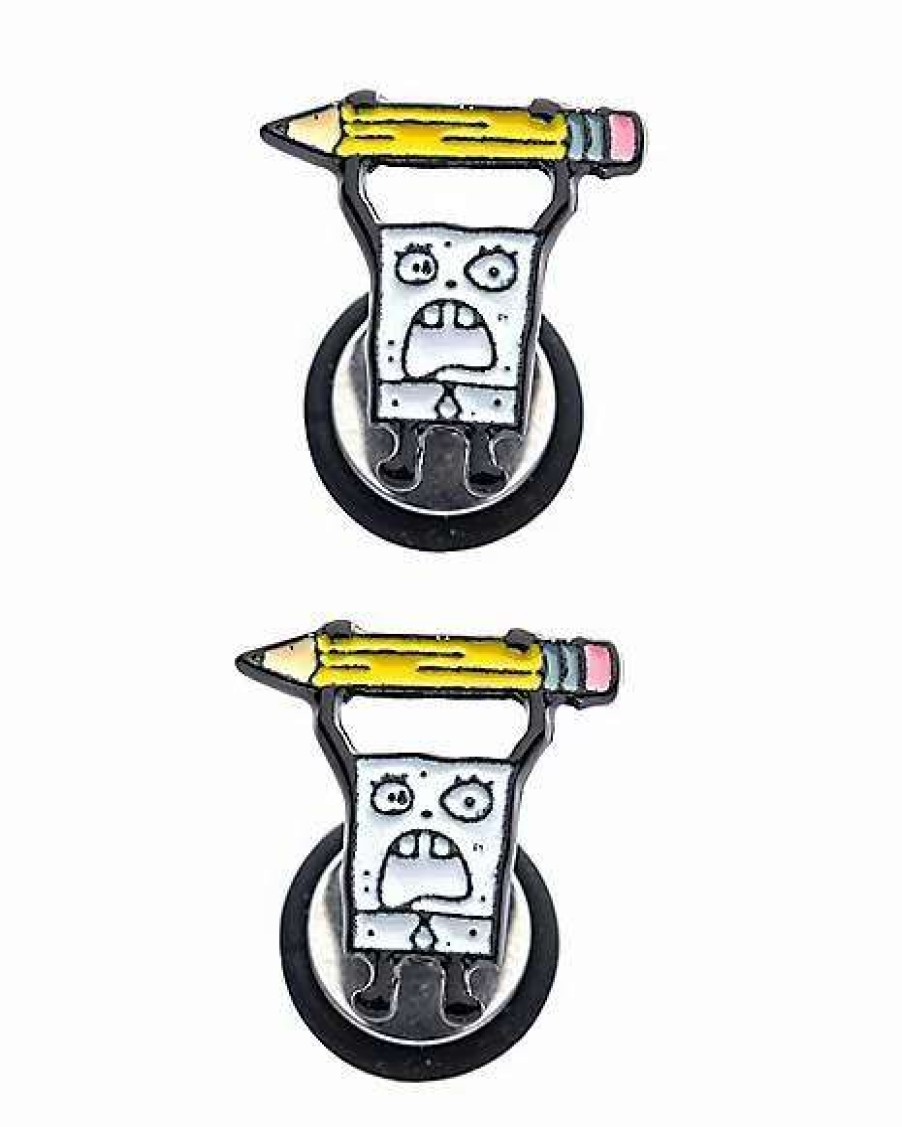 Spongebob * Outlet Doodlebob Fake Plugs 18 Gauge Spongebob Squarepants White