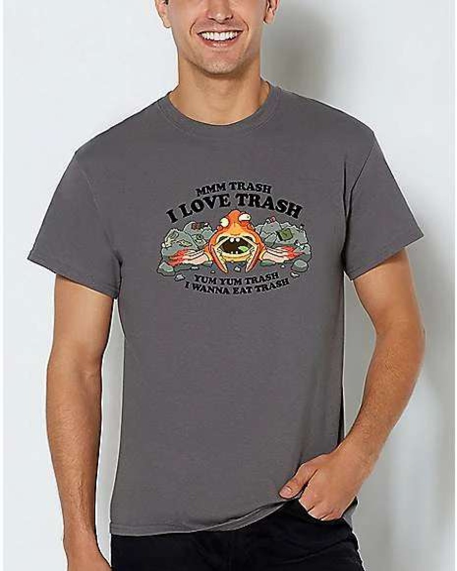 Rick And Morty * Cheapest I Love Trash Episode 9 T Shirt Rick And Morty Gray