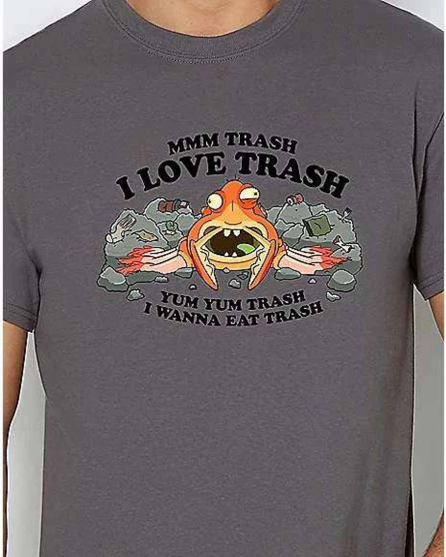 Rick And Morty * Cheapest I Love Trash Episode 9 T Shirt Rick And Morty Gray