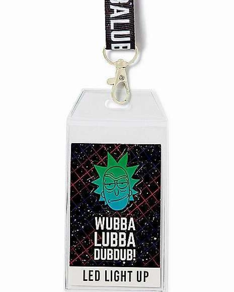 Rick And Morty * Cheapest Led Light-Up Wubba Lubba Dub Dub Lanyard Rick And Morty Multi-Color