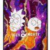 Rick And Morty * Cheap Swirl Rick & Morty Fleece Blanket Rick And Morty Multi-Color