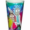 Rick And Morty * Outlet Tie Dye Rick And Morty Pint Glass 16 Oz. Multi-Color